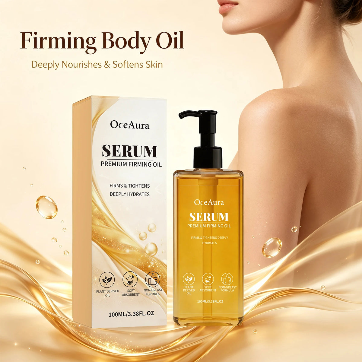Daily Body Spa Care Firming Serum Oil for Smooth Skin Elasticity