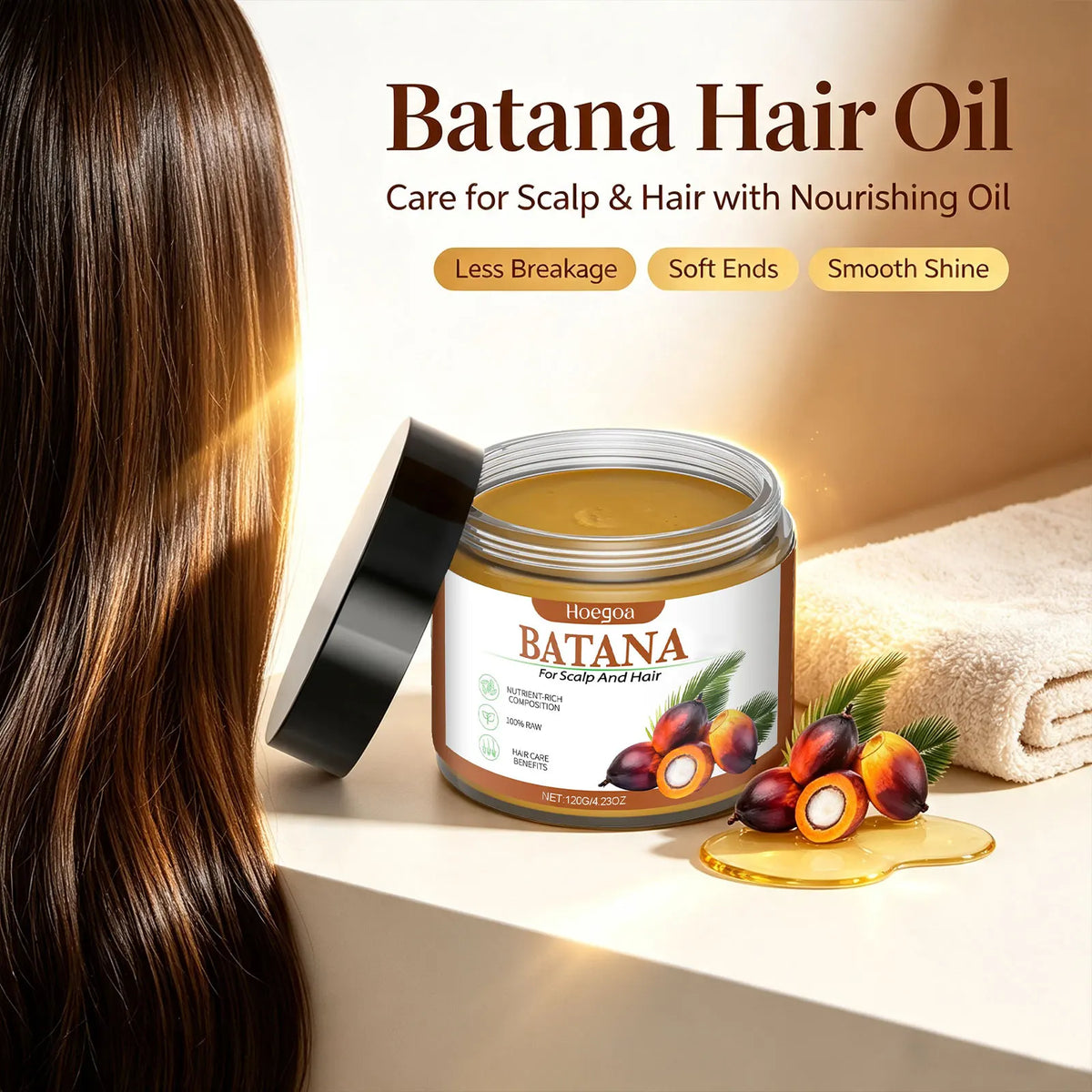 Bathroom Hair Care Batana Hair Mask Repair Split Ends And Dry Hair Roots