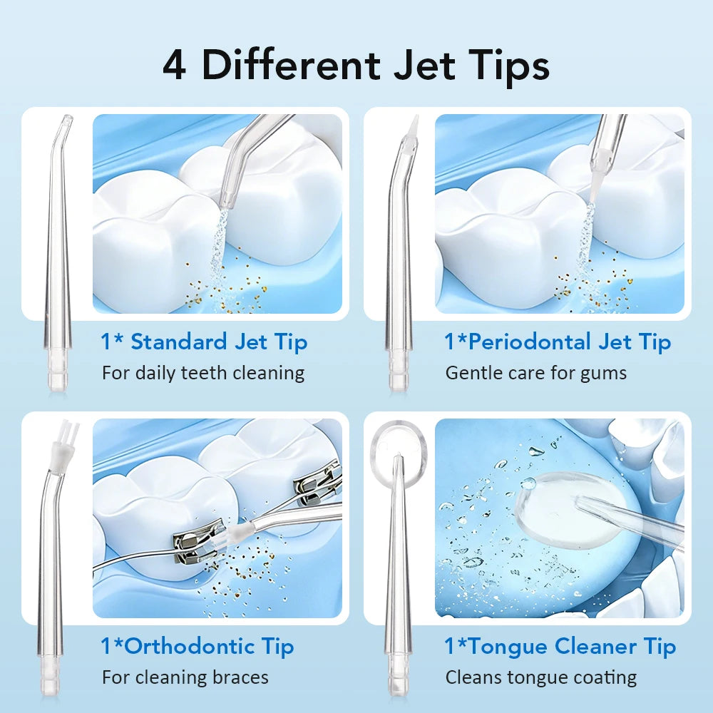Bathroom dental care portable water flosser for deep cleaning teeth