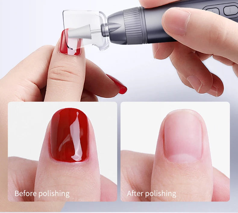 Home Manicure Electric Nail File Set for Easy Trimming and Polishing - 11