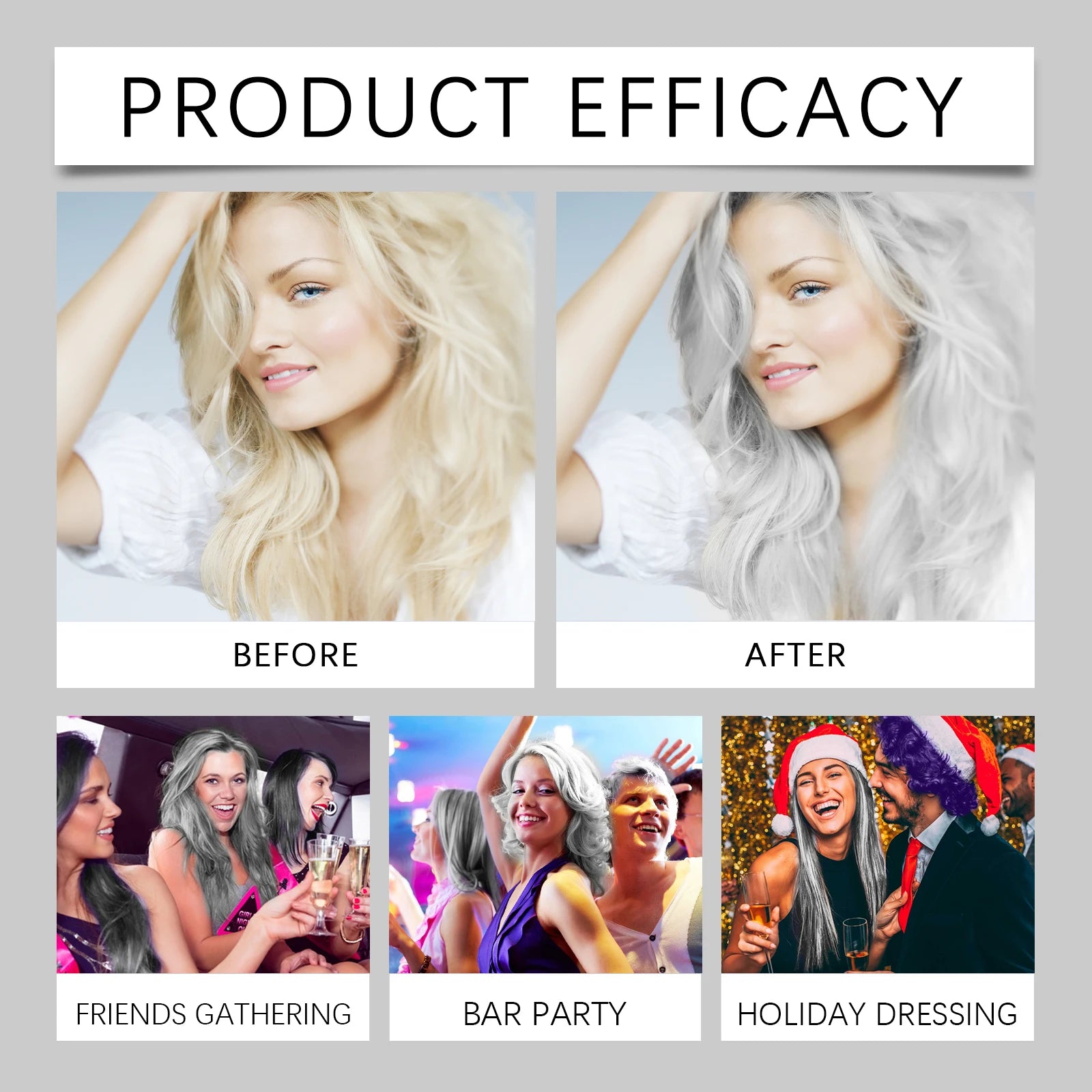 Bathroom Hair Coloring Gray Hair Dye Cream Cover White Hair Permanently - 14