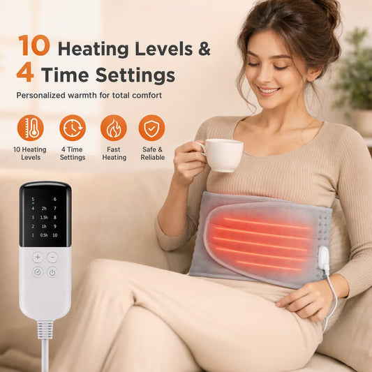 Office And Home Electric Heating Pad With Hand Pockets For Cozy Warmth