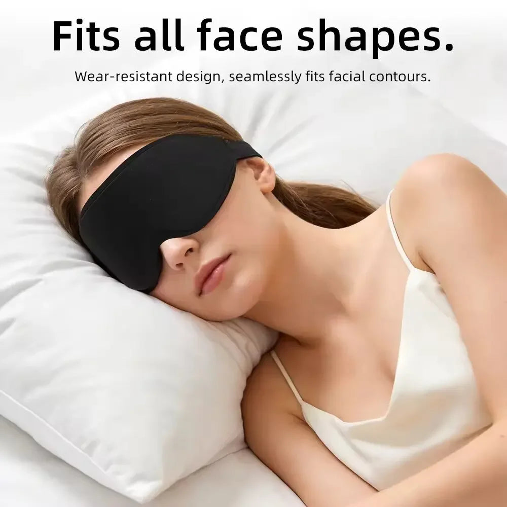 Better sleep at night 3d sleep mask for total light blocking comfort