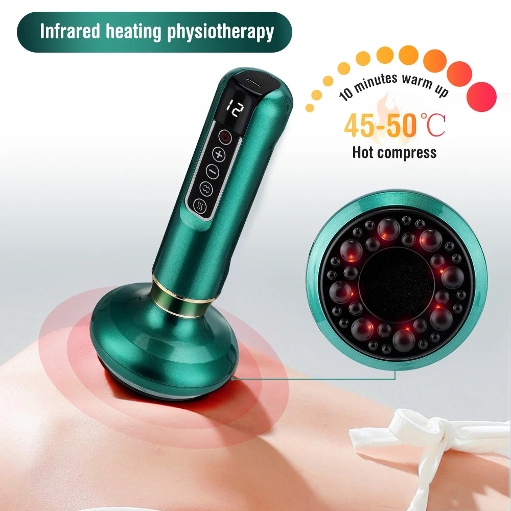 Home relaxation electric cupping massager for soothing body muscle ache