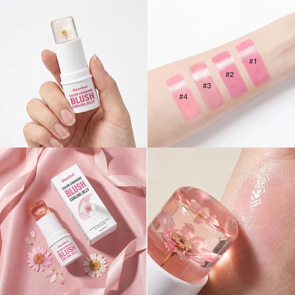 Daily Makeup Color Changing Jelly Blush Stick with Deep Hydration - 5
