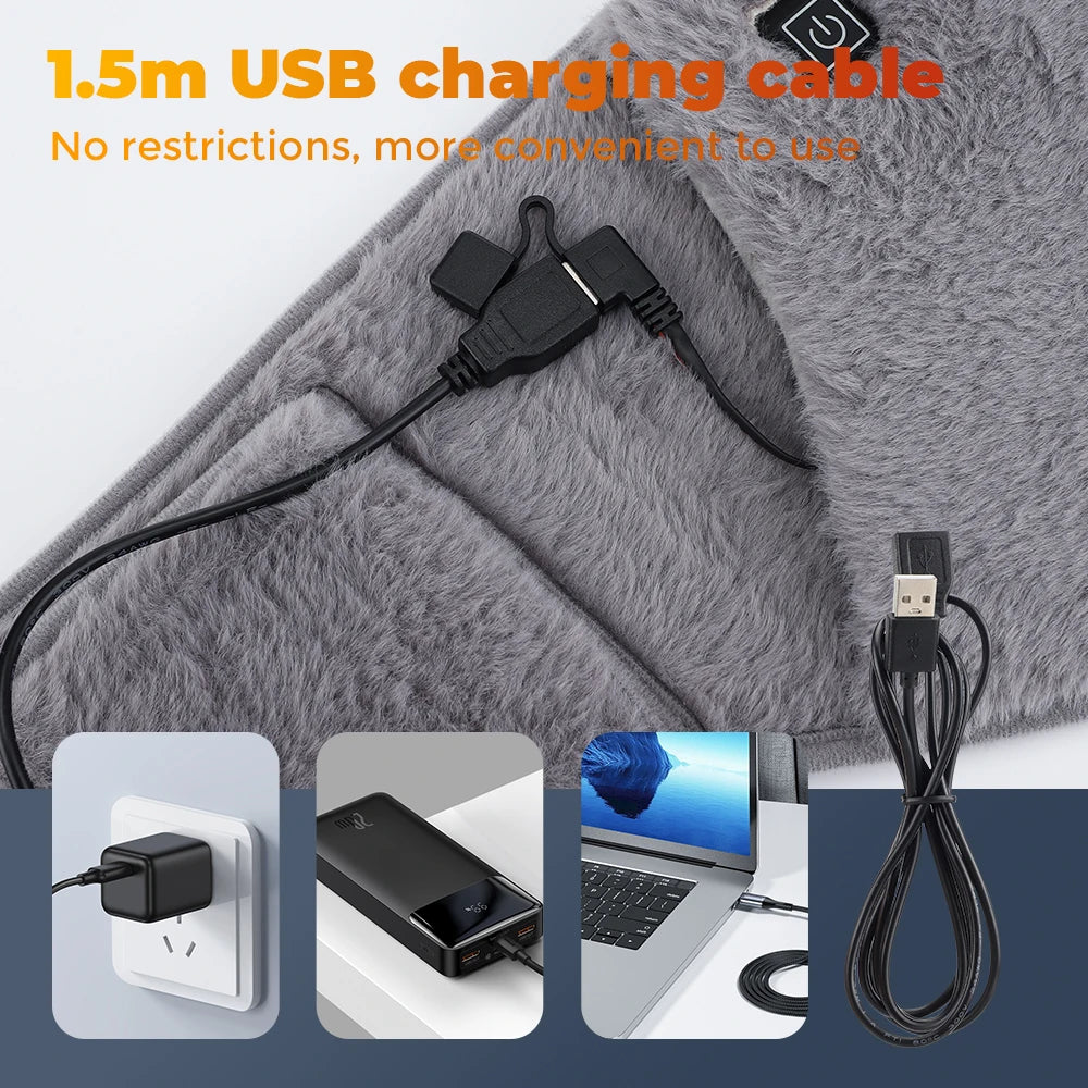 Cold Winter Electric Hand Warmer Waist Belt USB Rechargeable Heat Compress - 5