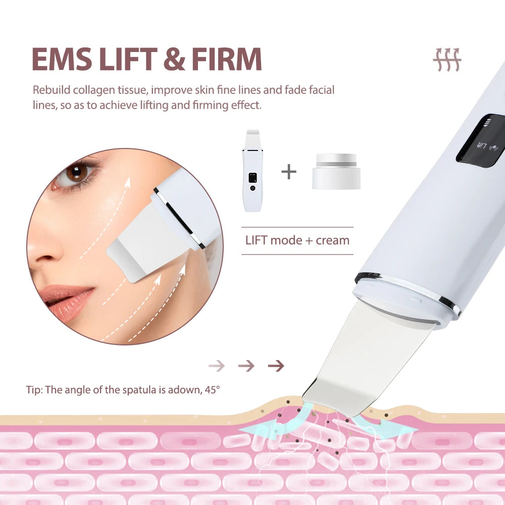 At home face care ultrasonic skin scrubber for deep pore cleaning - 4