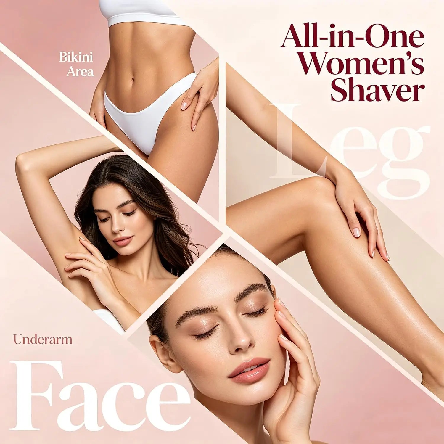 Bathroom Shaving Bikini Trimmer for Women Painless Hair Remover Razor - 8