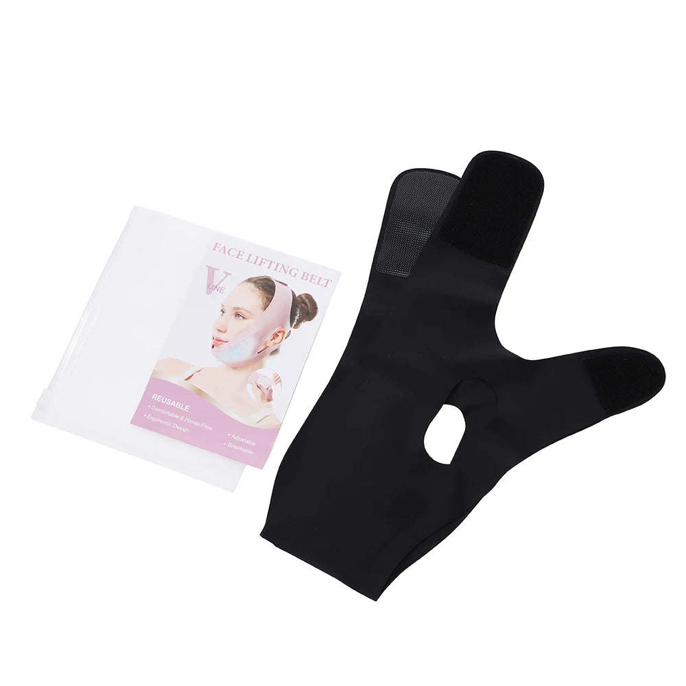 Home Skincare Face Wrap Band Hot and Cold Compress for Chin and Jaw - 18