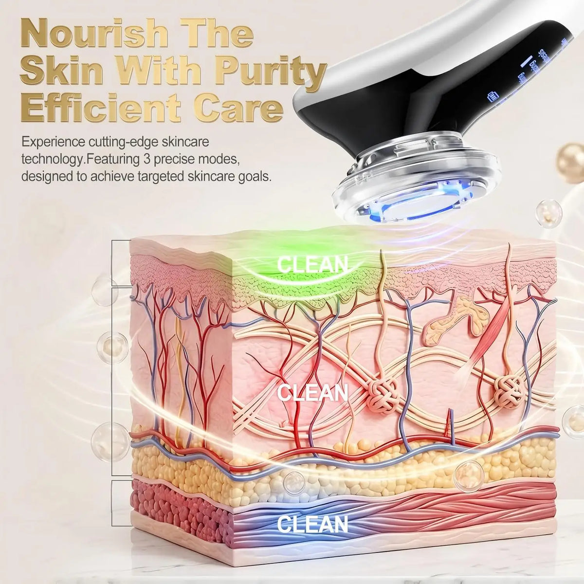 At Home Facial Care Micro Current Beauty Device For Skin Firming