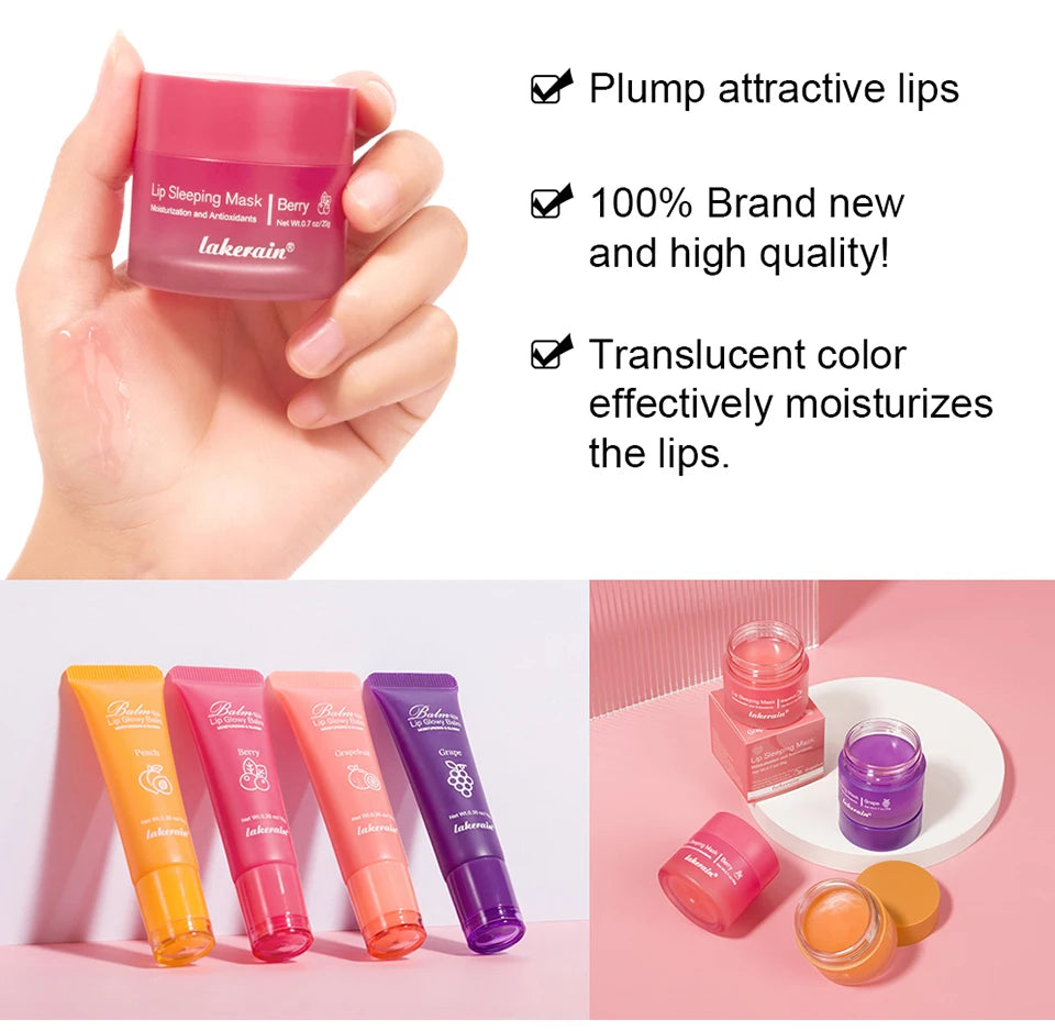 Daily Care Lip Balm and Mask Set for Smooth and Hydrated Lips