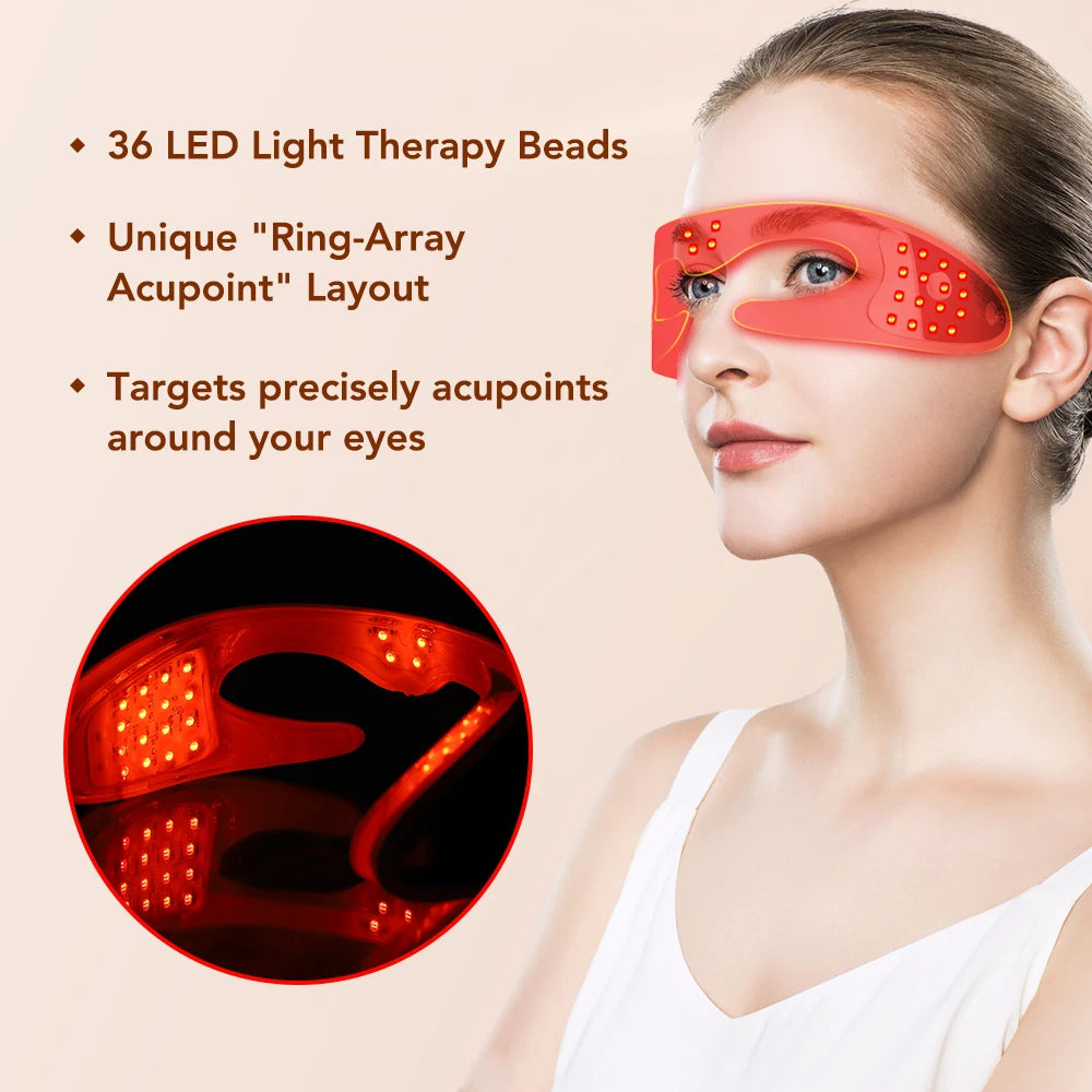 Daily eye fatigue visual 3d eye massager red light relief tool