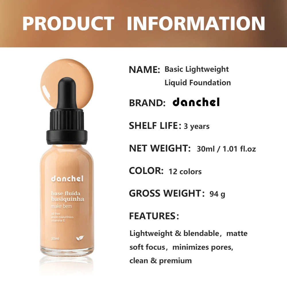 Daily Makeup Lightweight Liquid Foundation for Soft Matte Coverage - 17