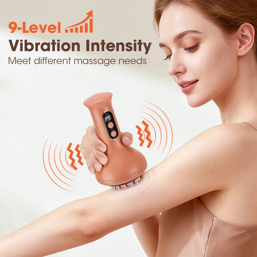 Abdominal massage electric massager for heat compress and muscle relaxation