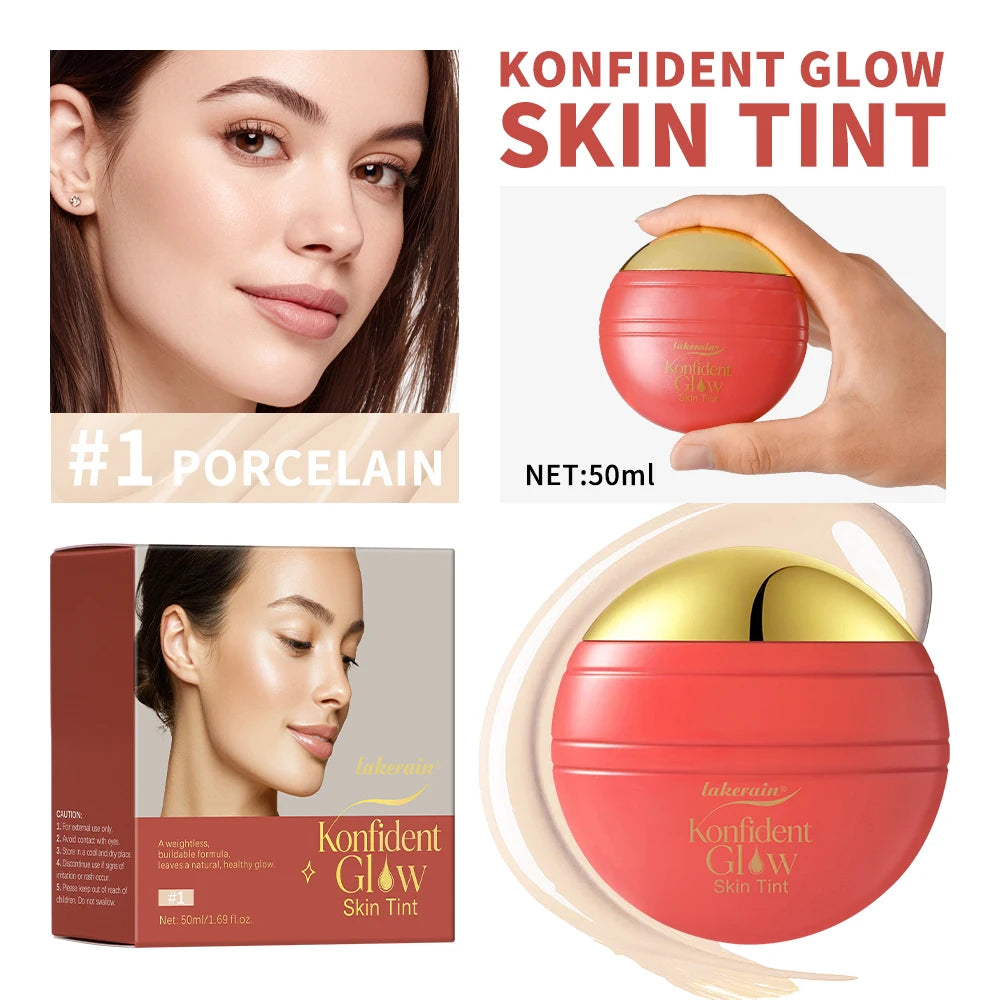 Daily Makeup Routine Hydrating Glow Skin Tint Foundation Light Coverage