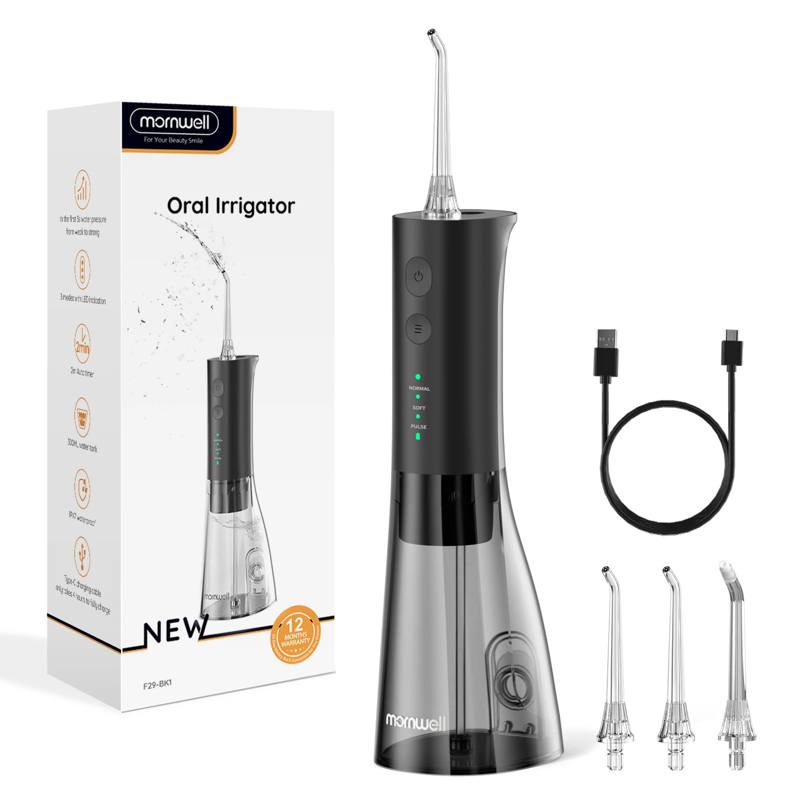 Bathroom Oral Care Portable Water Flosser For Deep Cleaning - 15