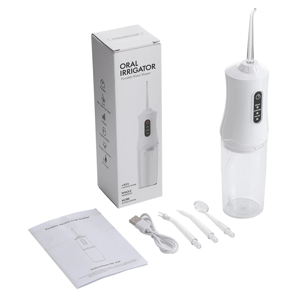 Bathroom dental care portable water flosser for deep cleaning teeth