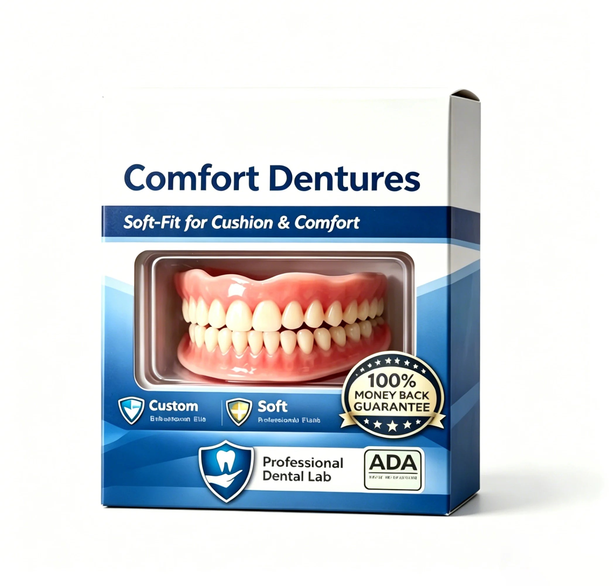 Daily Smile Full Set Flexible Silicone Dentures for Comfort Fit - 6