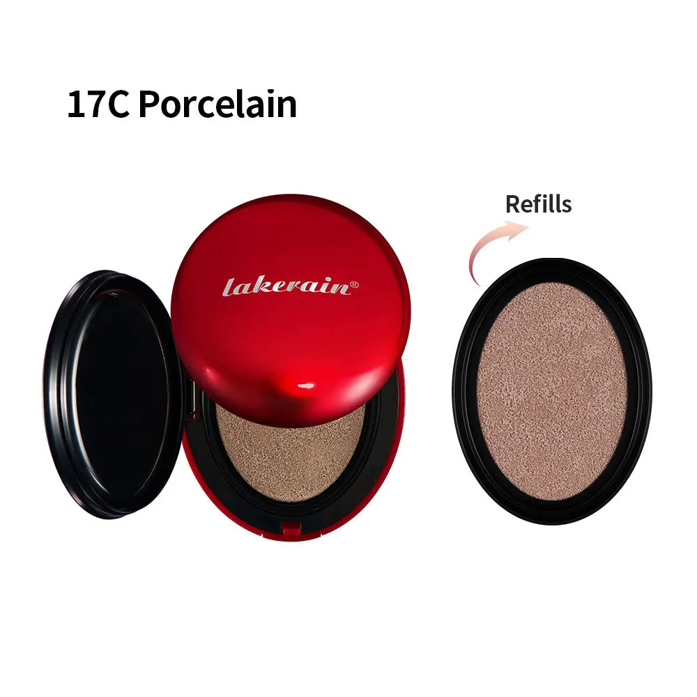 Korean makeup Super Fit Cushion Foundation with waterproof cover.