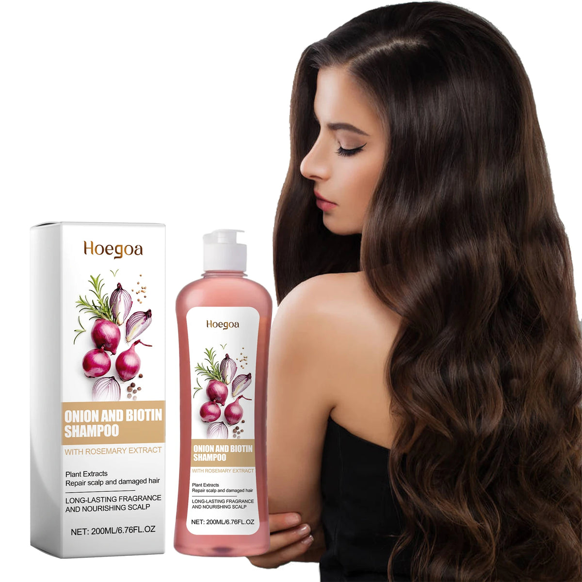 Scalp Care Onion and Biotin Shampoo for Damaged Hair Repair