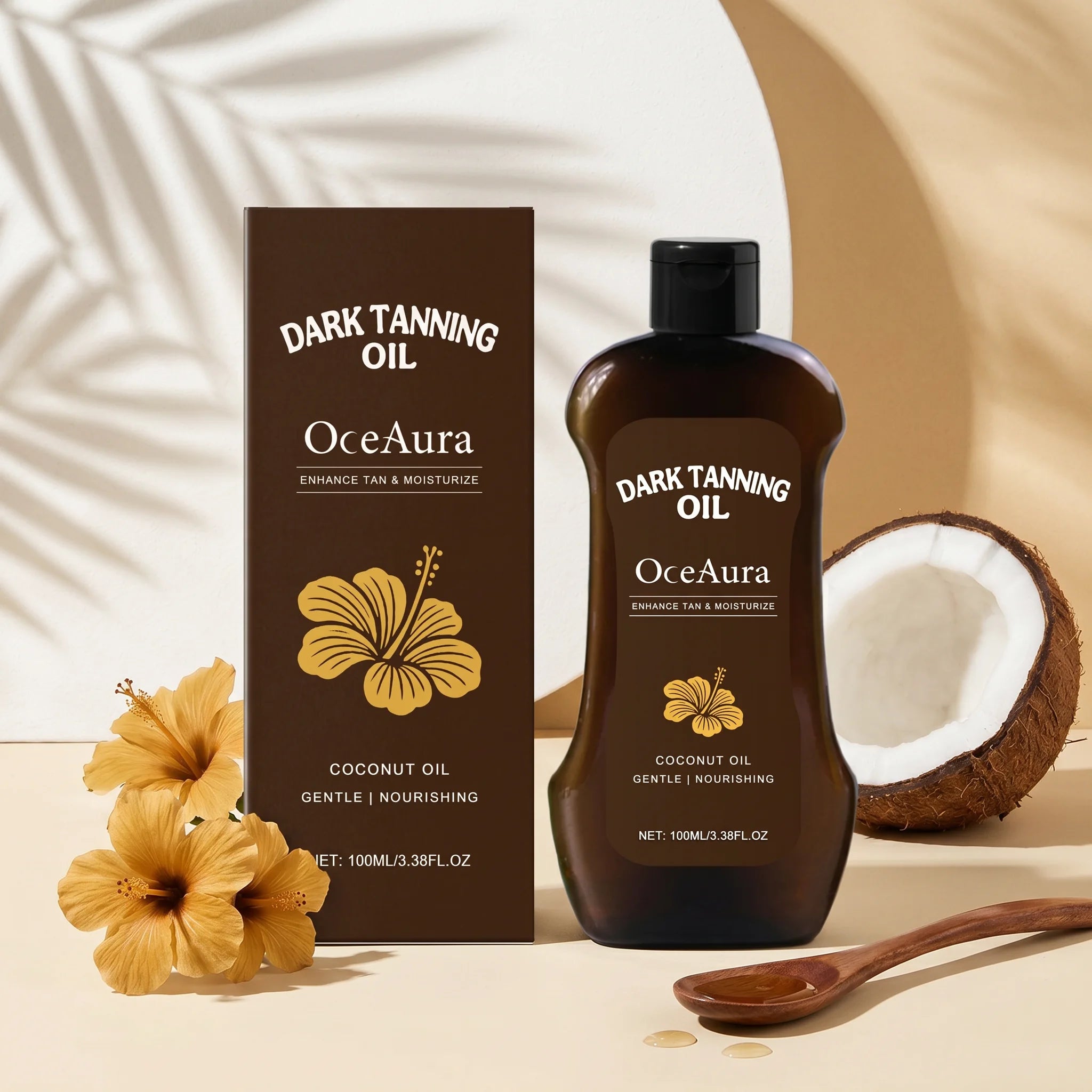 Beach Outdoor Coconut Oil Dark Tanning Oil for Deep Golden Glow - 4