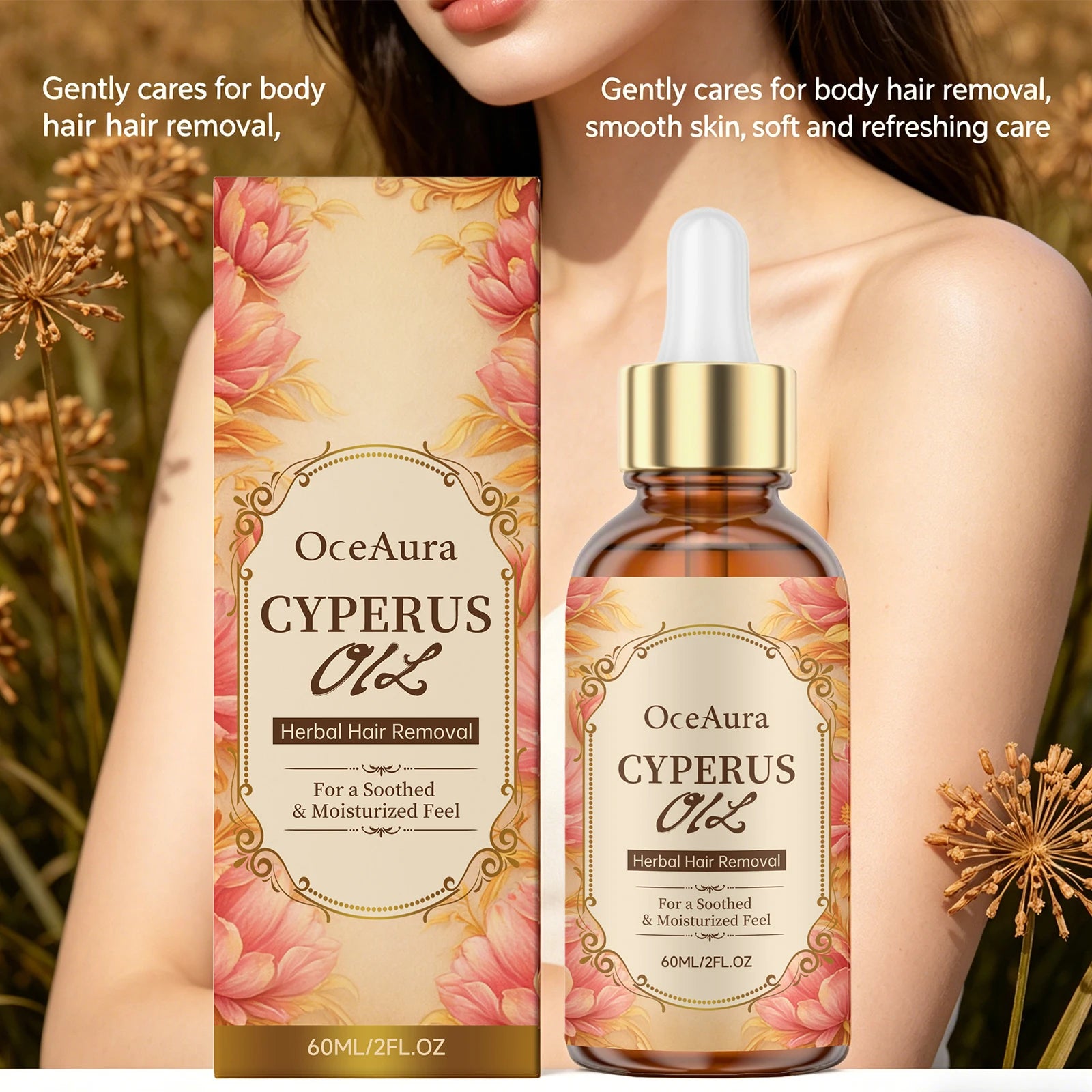 Smooth Skin Cyperus Oil Hair Growth Inhibitor for Soothed Hydration Care - 8