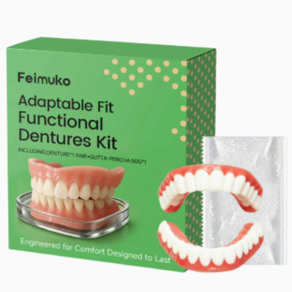Daily Smile Soft Silicone Snap On Dentures Full Set Instant Comfort Fit - 6