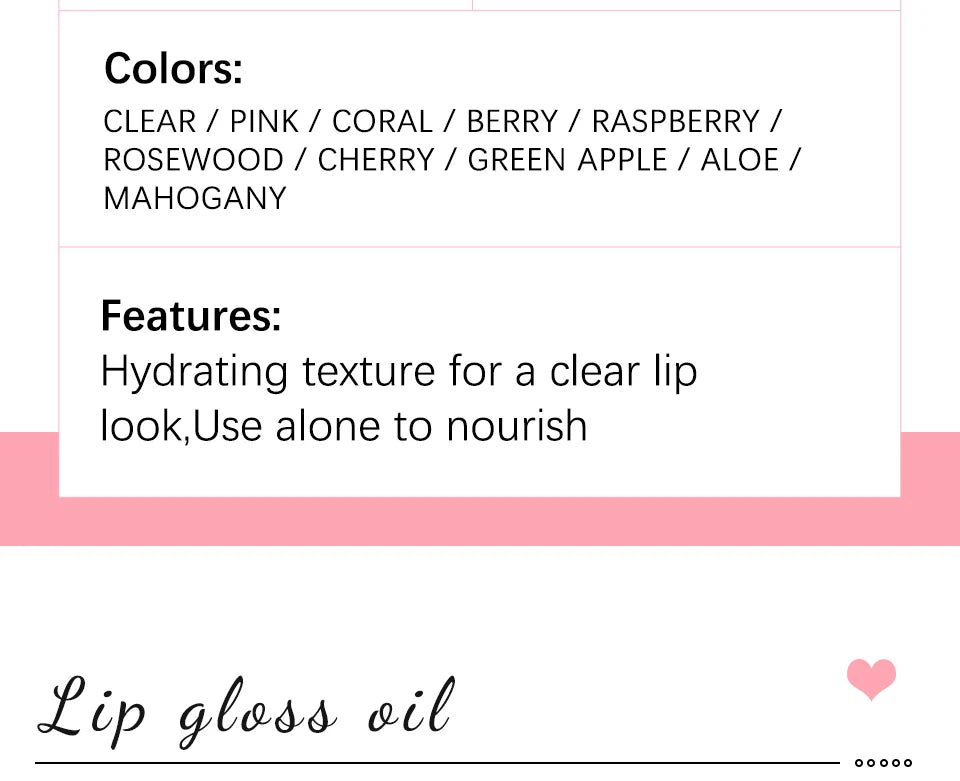 Daily Makeup Lip Oil Plumping Lip Gloss for Hydrated Shine - 9