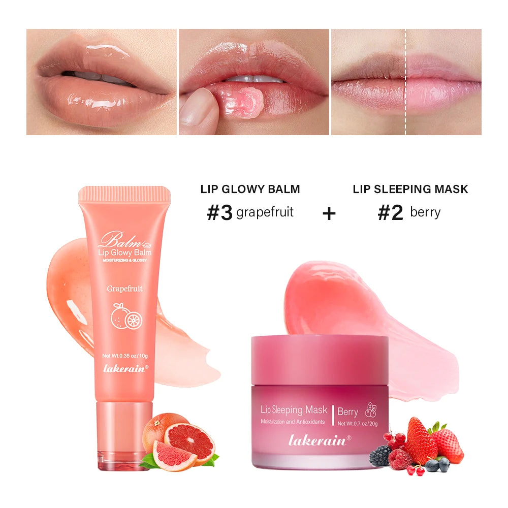 Daily Care Lip Balm and Mask Set for Smooth and Hydrated Lips