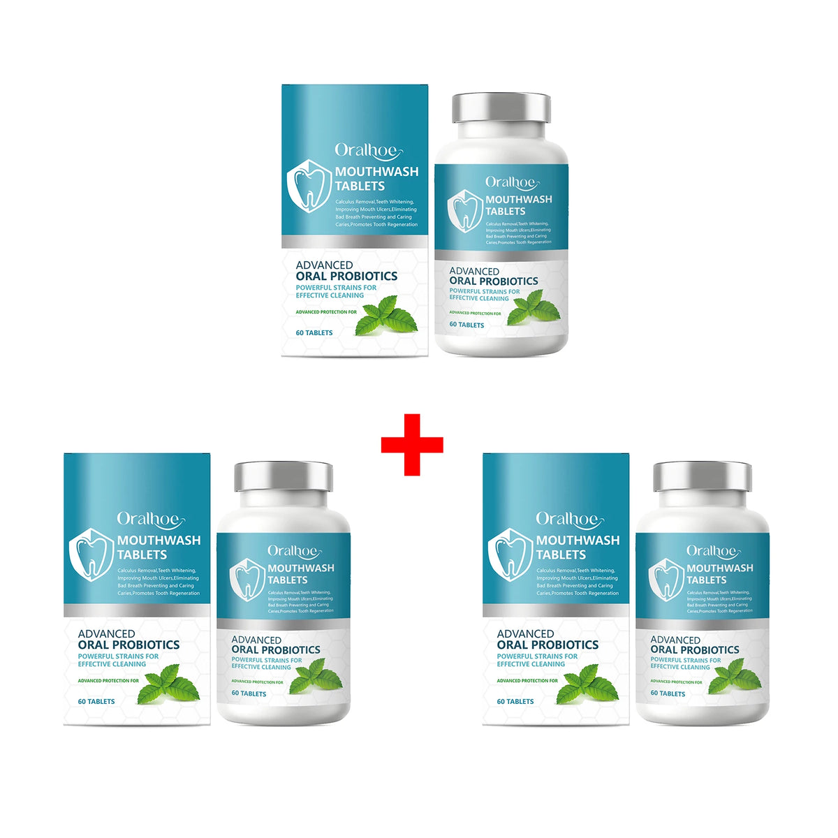 Daily Dental Care Mouthwash Tablets for Fresh Breath and Bright Smile
