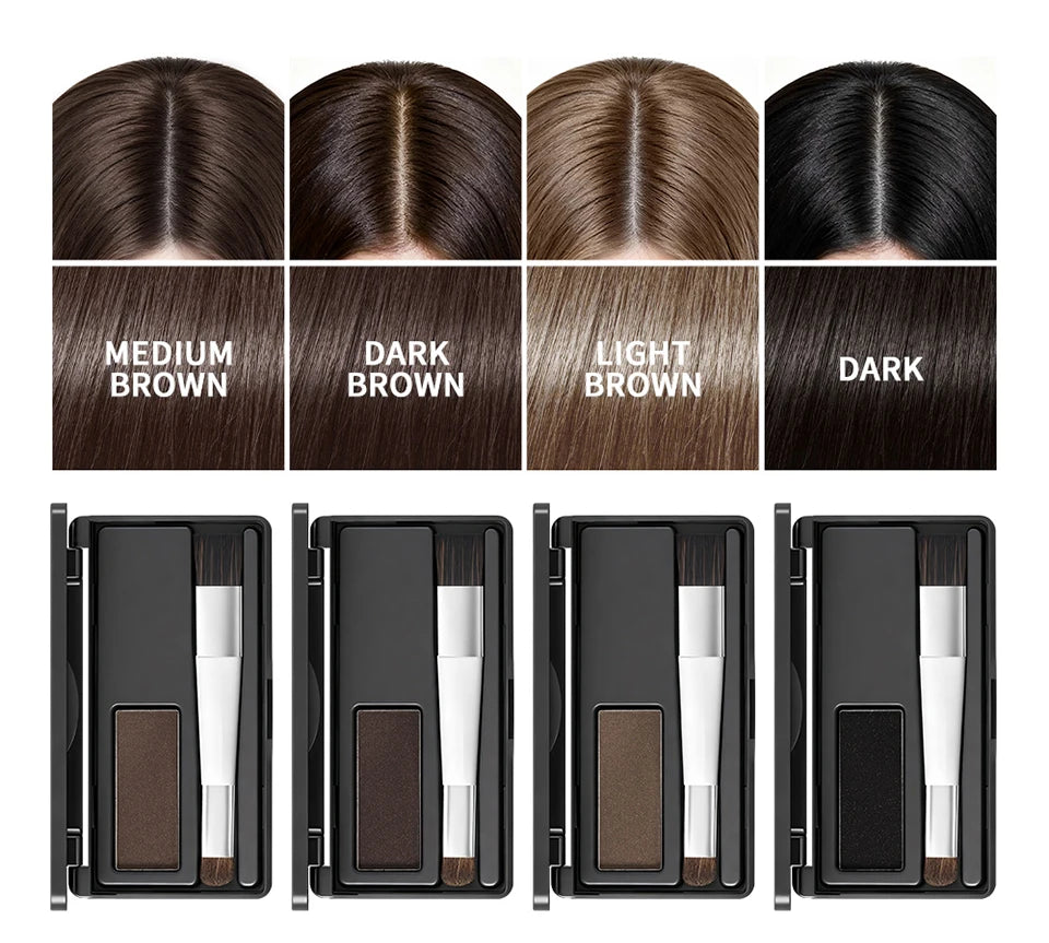 Daily styling hair line shadow powder for instant root touch ups