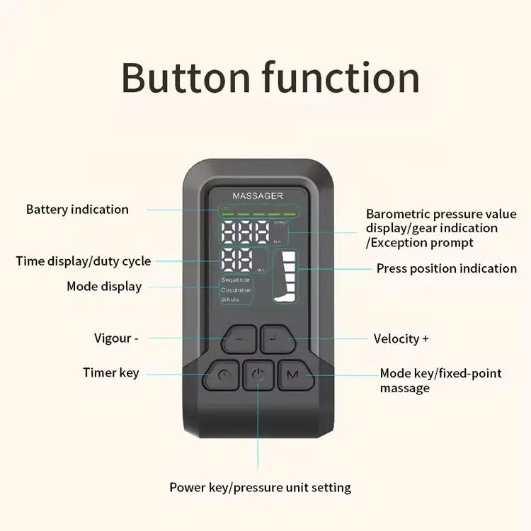 At Home Leg Air Compression Massager for Deep Muscle Relaxation - 4