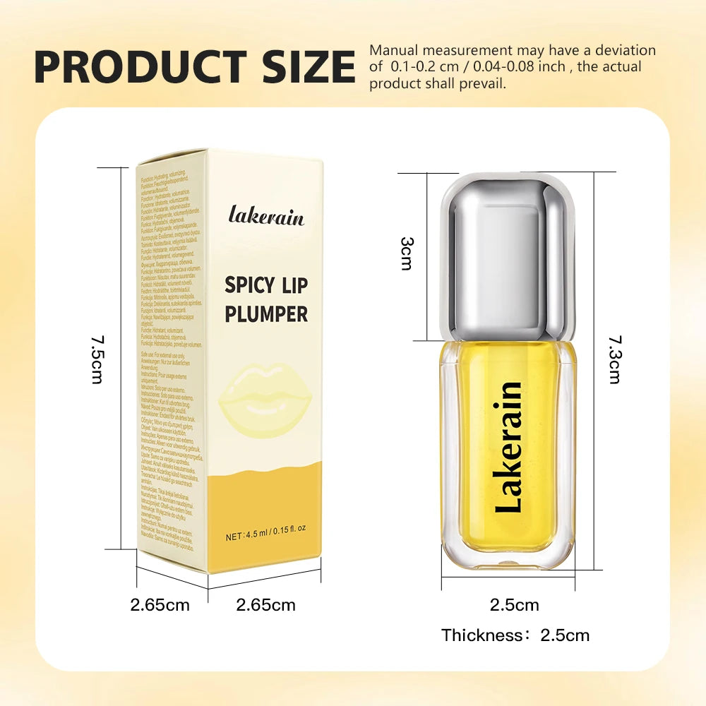 Daily Makeup Routine Spicy Lip Plumper Serum for Fuller Lips Enhancement