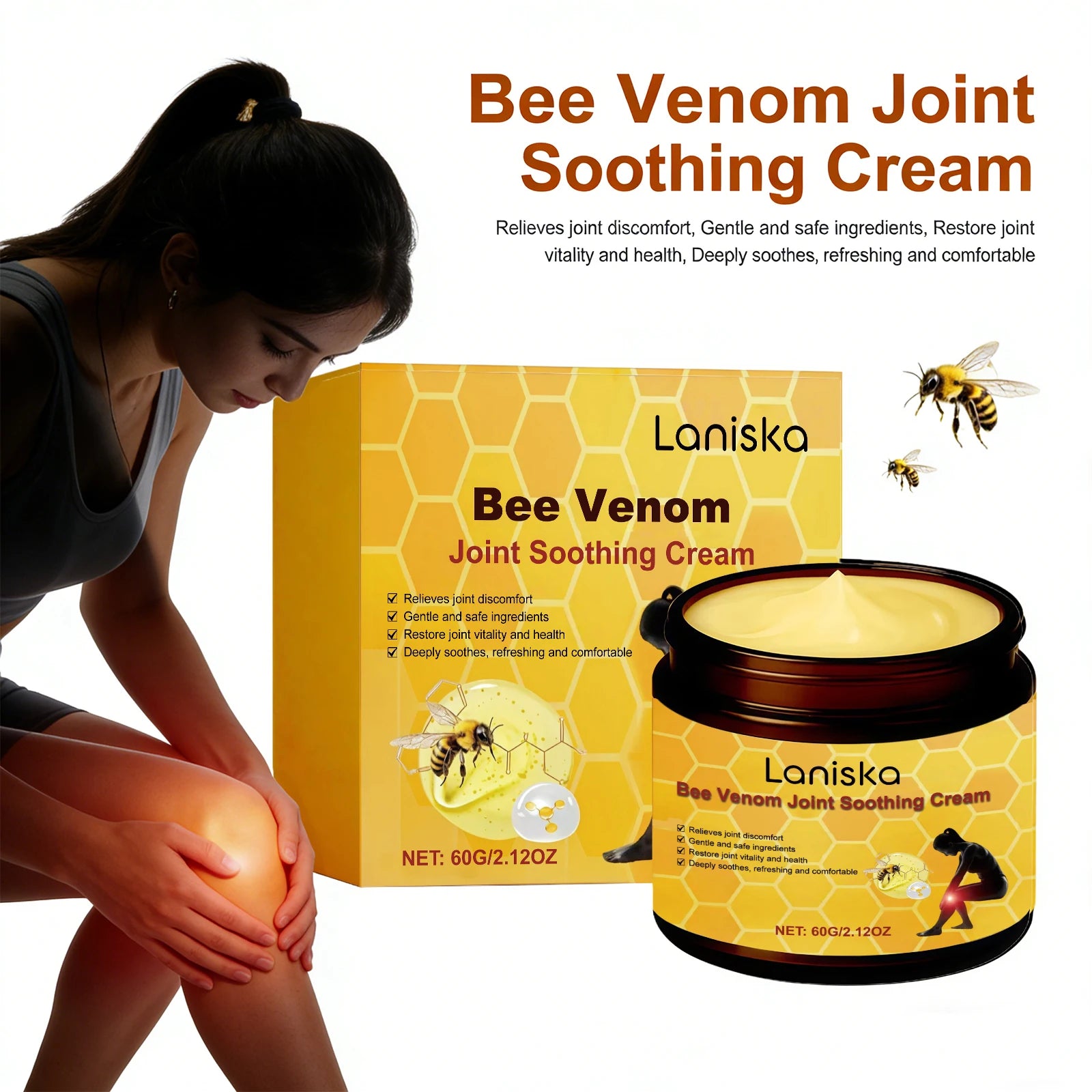 Joint and Muscle Care Bee Venom Soothing Cream for Daily Comfort - 4