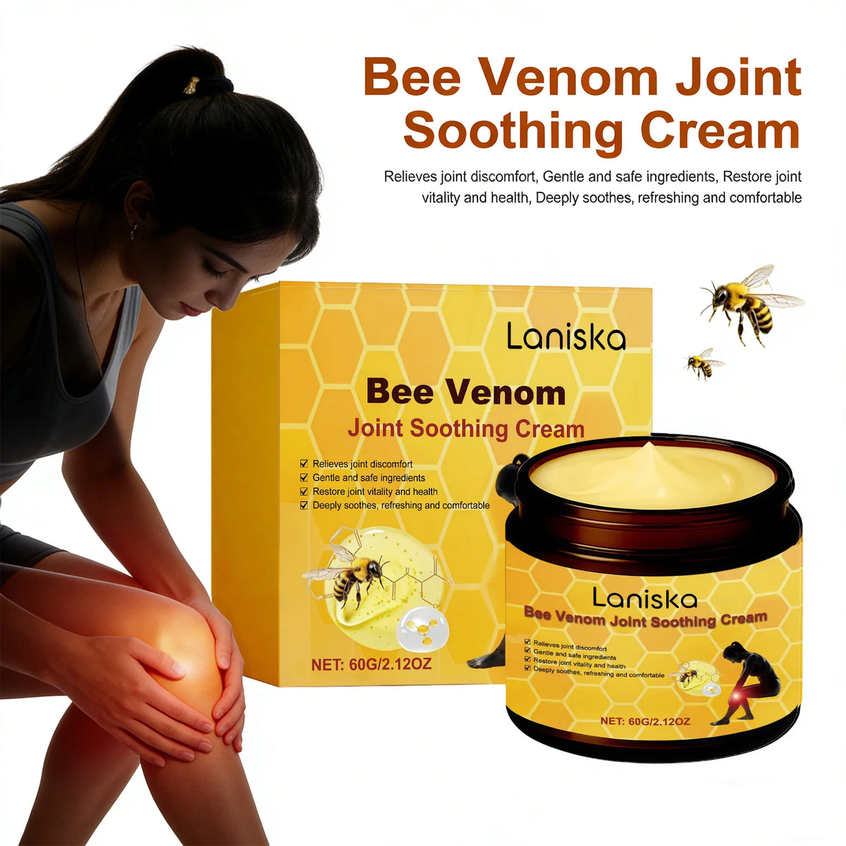 Joint and Muscle Care Bee Venom Soothing Cream for Daily Comfort