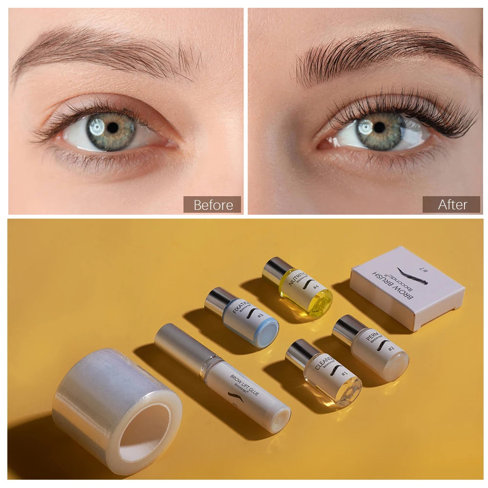 Professional Brow Lamination Kit for At Home Eyebrow Shaping and Perming - 10