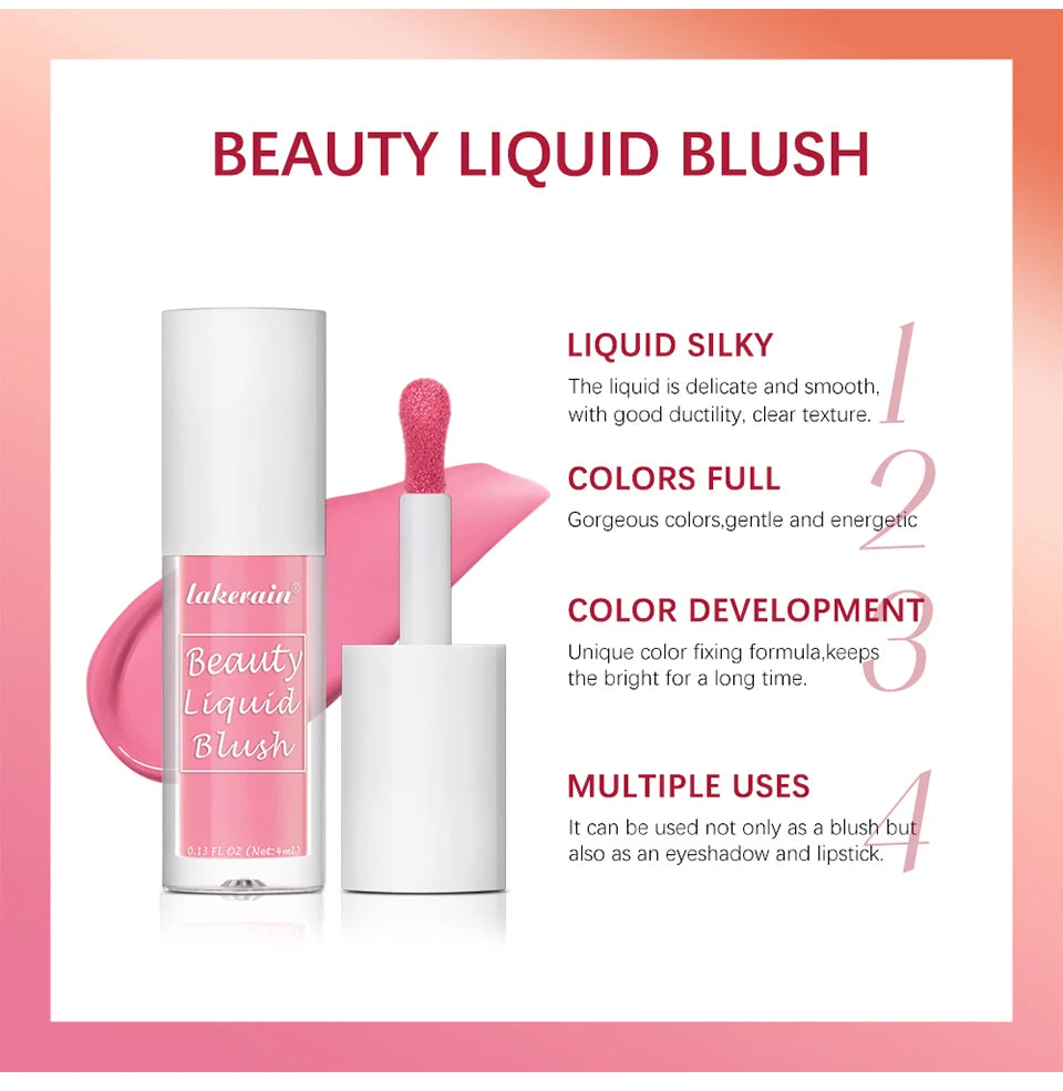 Daily Makeup Beauty Liquid Blush for a Natural Flawless Finish Look - 10