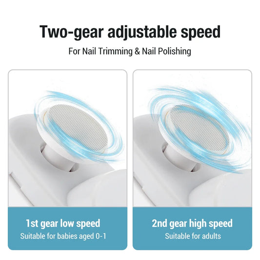 At Home Electric Nail Clipper Safe Trimmer with Light