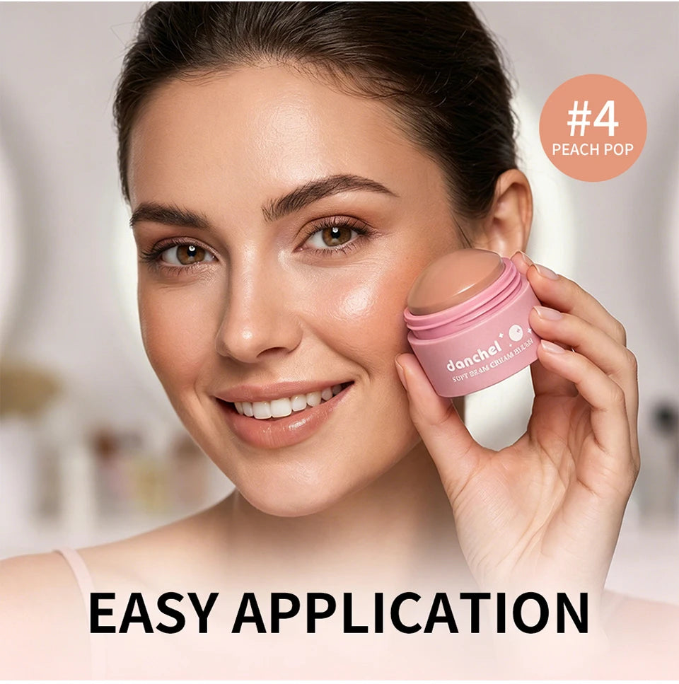 Daily Makeup Soft Cream Blush Long Wearing Multi Use Smooth Texture