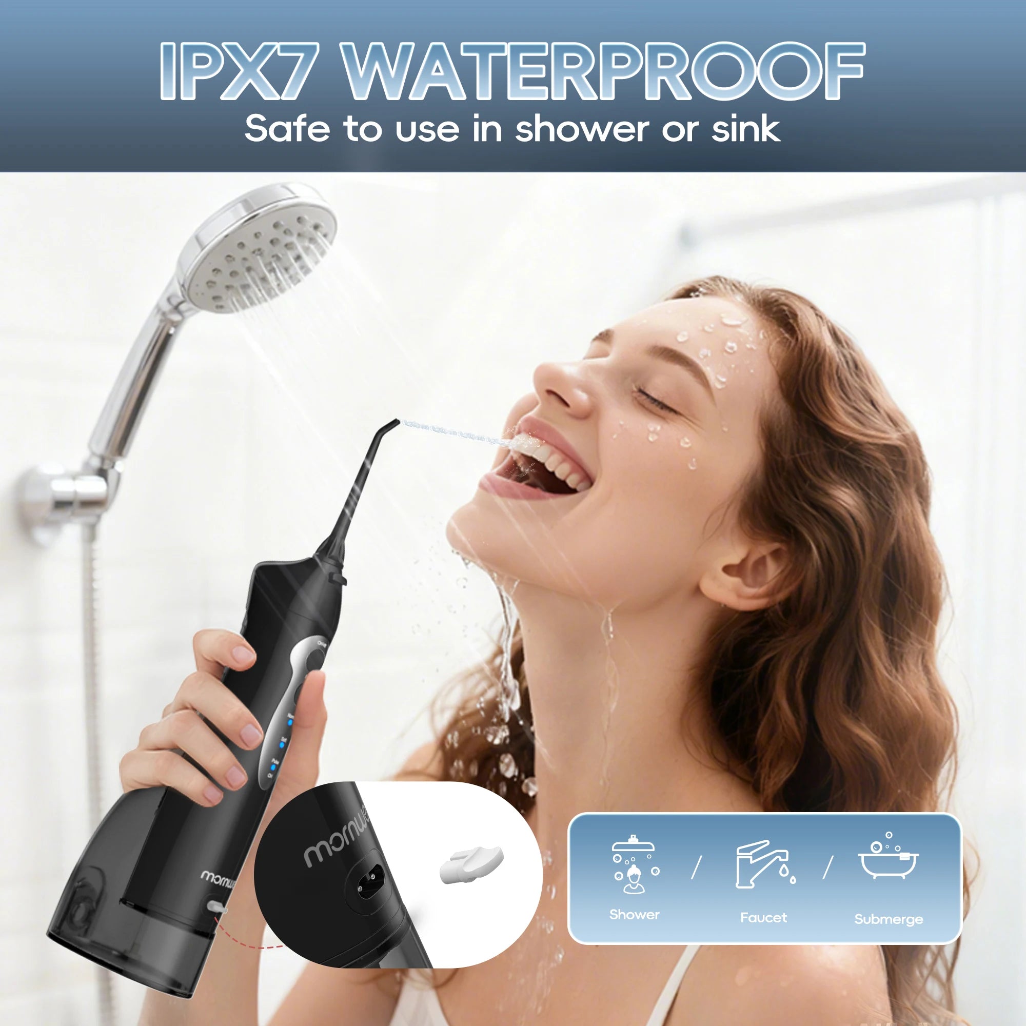 Travel teeth cleaning portable water flosser for deep oral care hygiene - 3