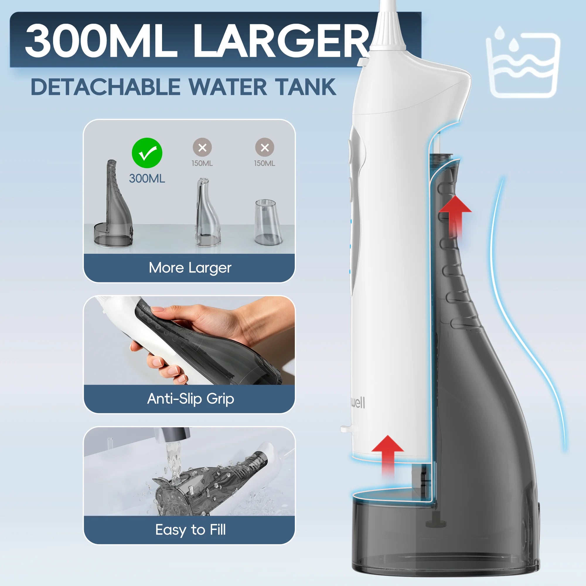 Home Travel Use Portable Water Flosser and Electric Toothbrush Combo Set - 3