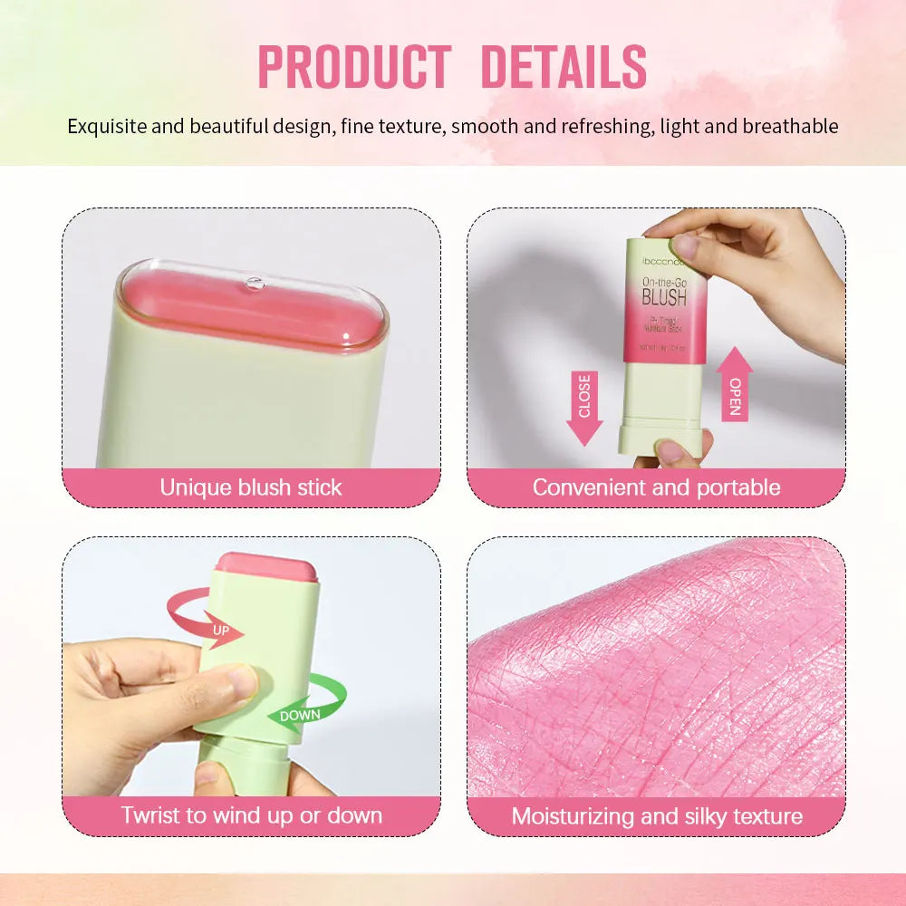 Daily Makeup Routine Cream Blusher Stick for Natural Glow