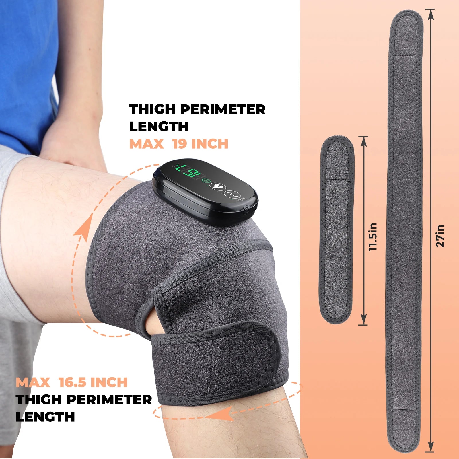 Winter Sports Heated Knee Massager Cordless Heating Pad - 6