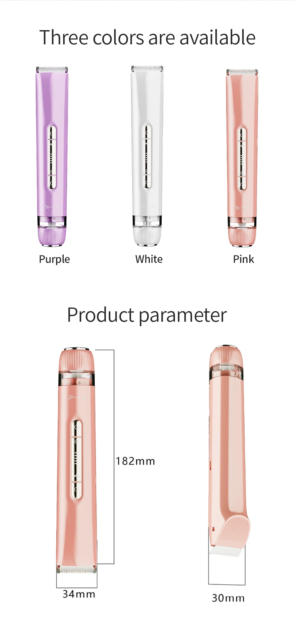 Bathroom Shaving Bikini Trimmer for Women Painless Hair Remover Razor - 13