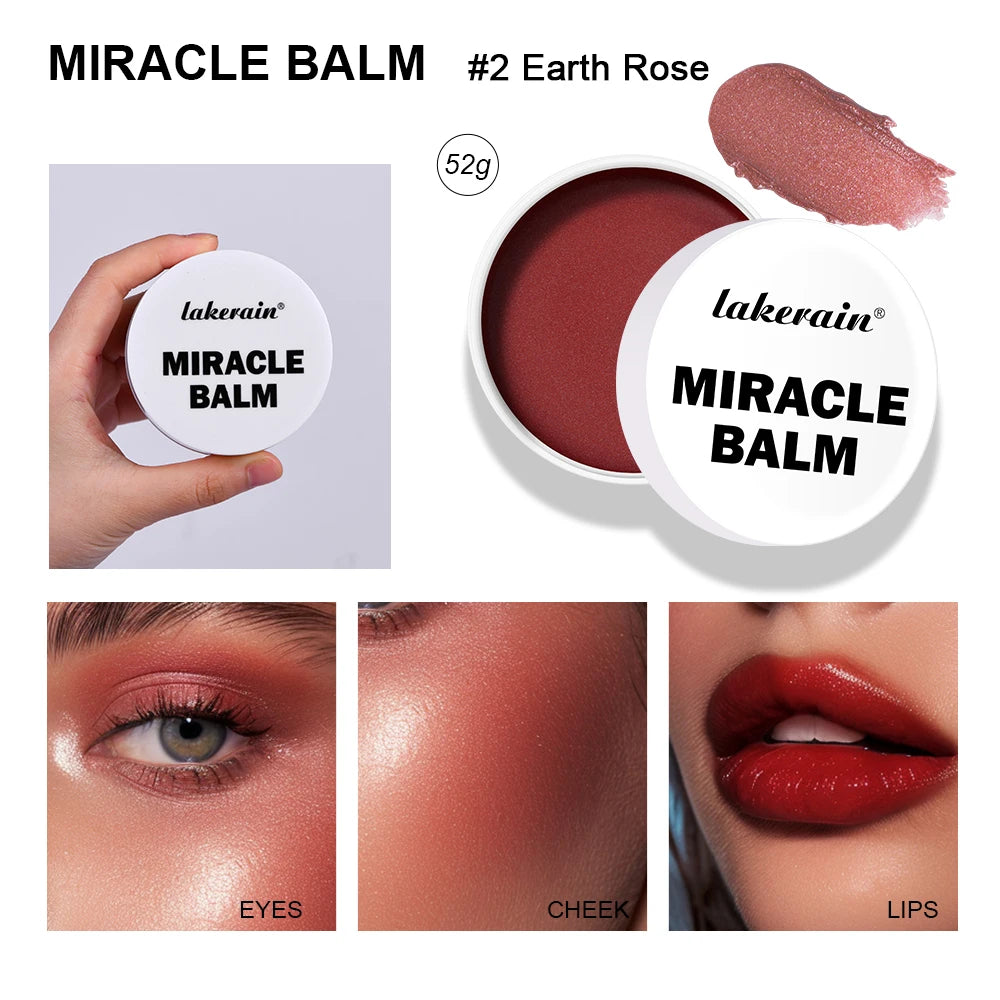 Daily Makeup Miracle Balm Multi Purpose Cream Blush And Lipstick Tint