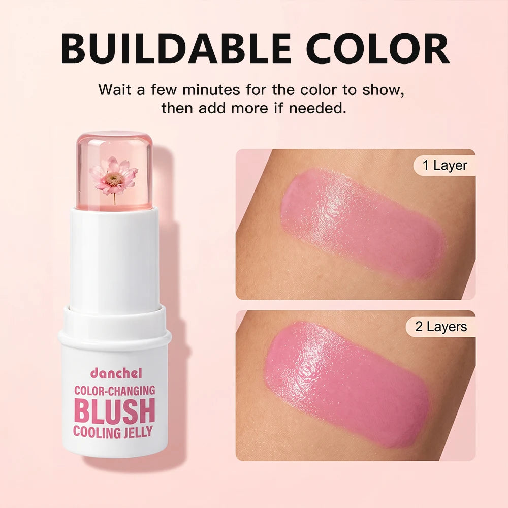 Daily Makeup Color Changing Jelly Blush Stick with Deep Hydration - 6