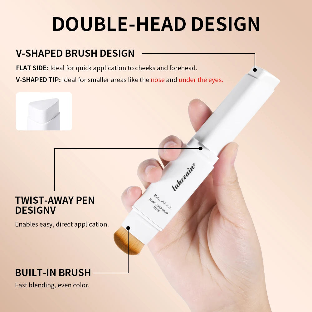 Daily Makeup Routine Dual Ended Color Changing Foundation Stick Smoothly