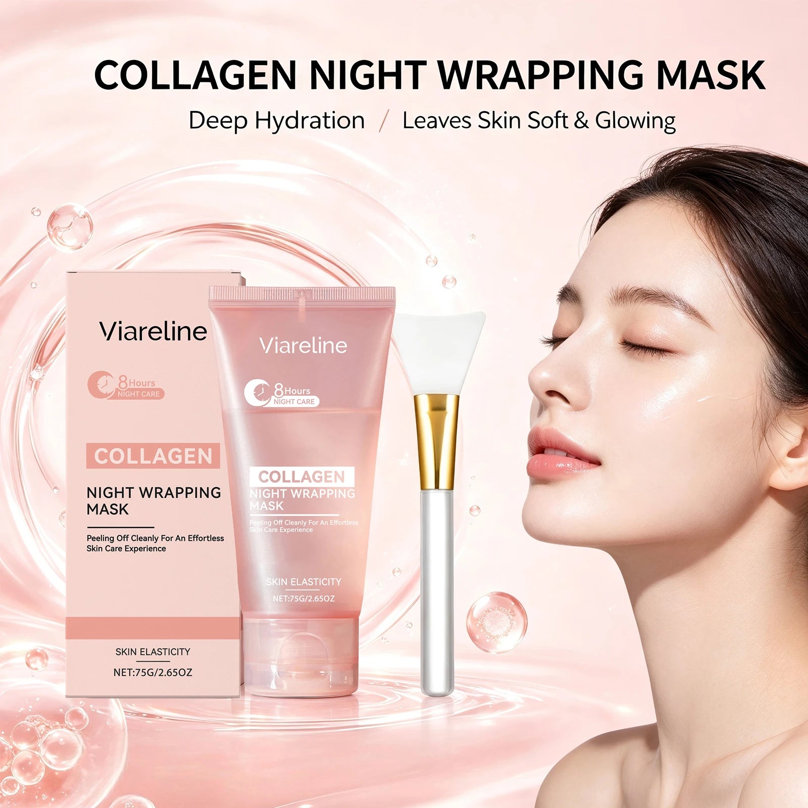 Overnight Skincare Routine Collagen Night Wrapping Peel Off Mask - 2