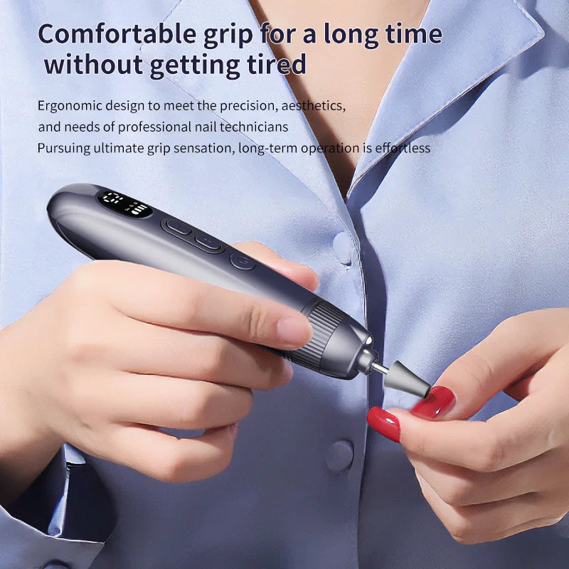 Home Manicure Electric Nail File Set for Easy Trimming and Polishing