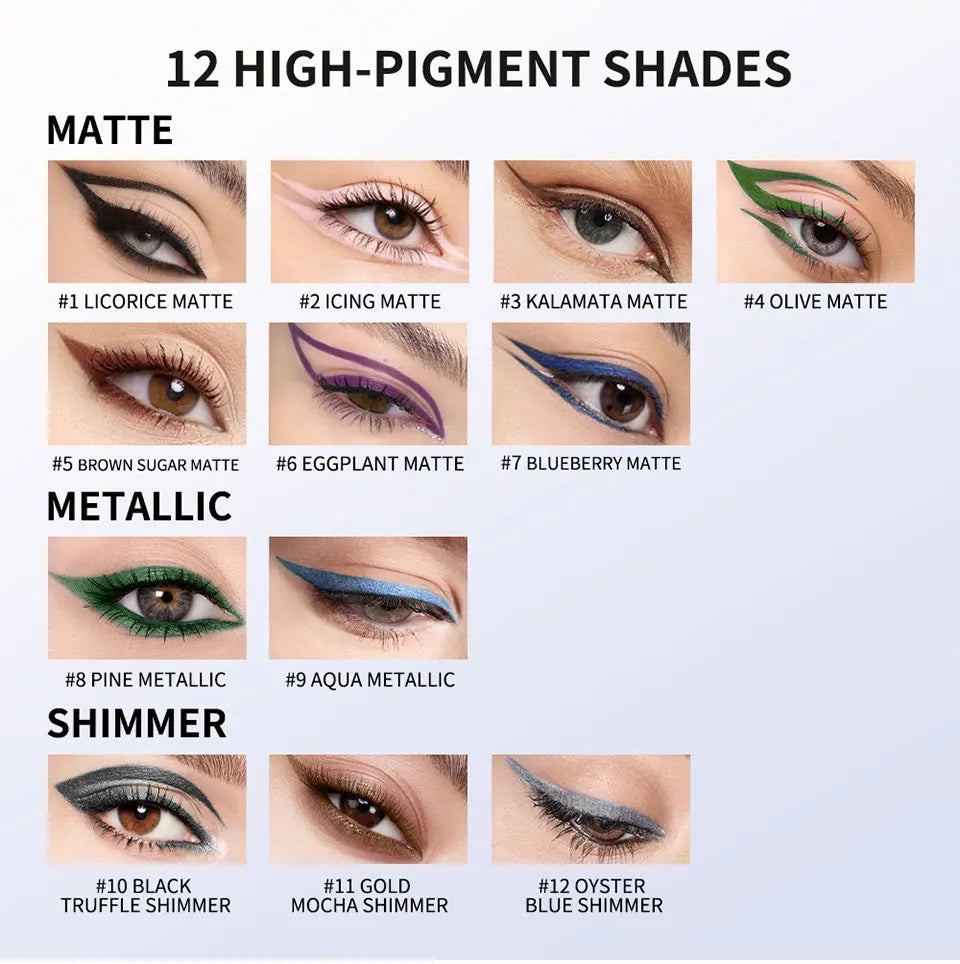 Daily Makeup Waterproof Eyeliner Pen Long-Lasting Smudge-Proof Formula